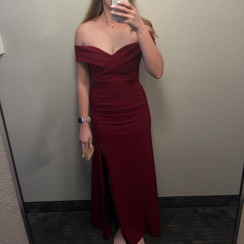 Lulus wine red formal dress - Picture 2 of 2